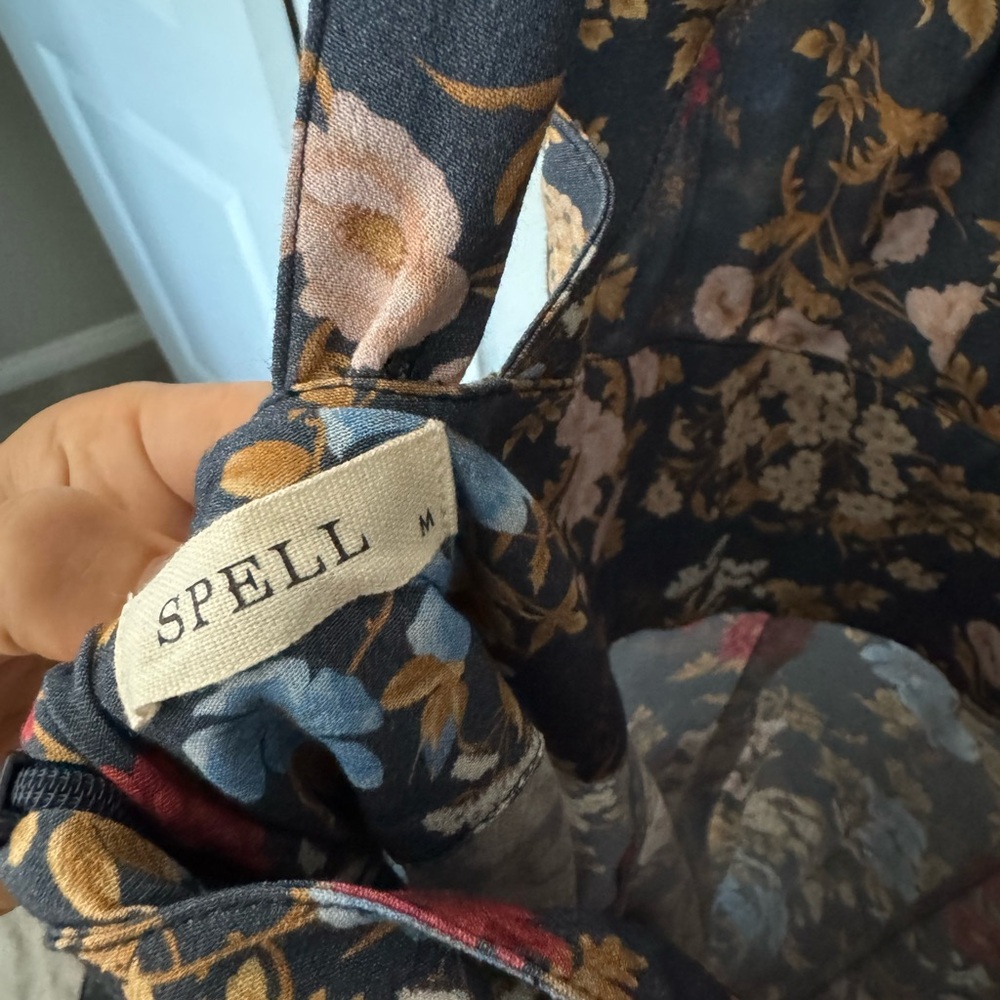 Spell Blue FLORA JUMPSUIT Medium - Picture 6 of 6